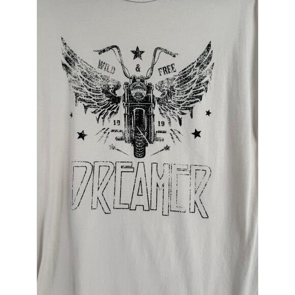 Zutter USA Dreamer Short Sleeve T-Shirt Midi Dress Womens Small Off-White - Picture 3 of 10